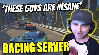 Summit1g Tests His Driving Skill In A RACING SERVER These Guys Are INSANE [upl. by Bondie]