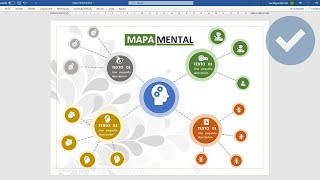 COMO CREAR UN MAPA MENTAL EN WORD [upl. by Ernald]