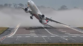 Scary Plane Crosswind Landings Compilation [upl. by Ahtekal]