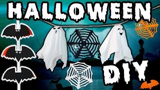 DIY HALLOWEEN IDEES DECORATION PAPIER FACILES [upl. by Ebanreb]