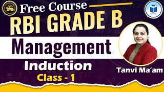 RBI GRADE B Free Course  Management  Introduction  Class 1  CivilsTap [upl. by Daph]