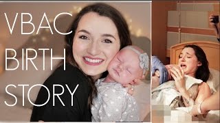 VBAC BIRTH STORY  DrugFree Natural Birth  Natalie Bennett VBAC [upl. by Ettennor]