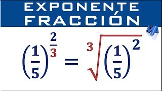 Fracciones con exponente fraccionario [upl. by Gautea762]