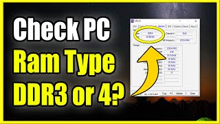 How to Check Ram Type DDR3 or DDR4 Memory Amount amp Speed on Windows 10 Fast Method [upl. by Leupold]