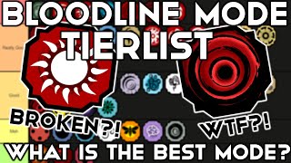 MODE The BEST Bloodline MODE Tier List In Shindo Life  What Is The Best Bloodline Mode In Shindo [upl. by Iviv878]