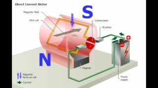 DC motor animation video [upl. by Cornelie]