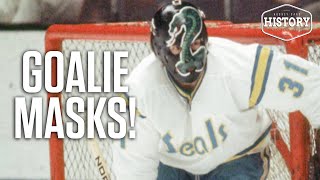 These Are The 10 Greatest Goalie Mask Hockey Cards Of All Time  Hockey Card History [upl. by Yrakcaz690]