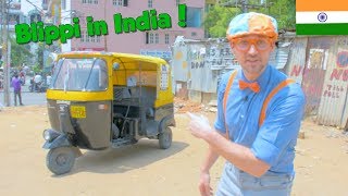 Blippi in India  Learning About the Rickshaw Tuk Tuk for Kids [upl. by Haase]