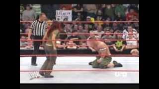 WWE Cena vs Lita [upl. by Hadihahs]