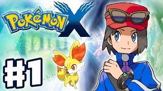 Pokemon X and Y  Gameplay Walkthrough Part 1  Intro and Starter Evolutions Nintendo 3DS [upl. by Adnamaa]