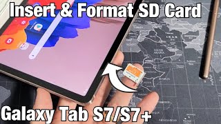 Galaxy Tab S7S7 How to Insert SD Card amp Format [upl. by Greg]