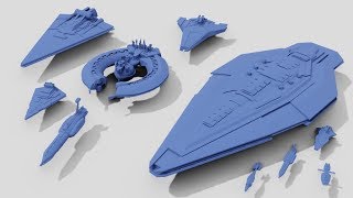 CLONE WARS Capital Ship Size Comparison RepublicCIS  Star Wars Lore [upl. by Enidualc]