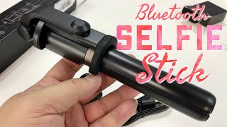 Selfie Stick with Detachable Bluetooth Remote and Tripod Review [upl. by Alfred458]