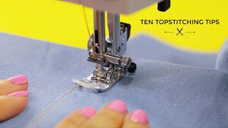 Ten Topstitching Tips [upl. by Osy]