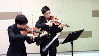 Mazas Violin Duet Op38 No1 [upl. by Eerahs307]