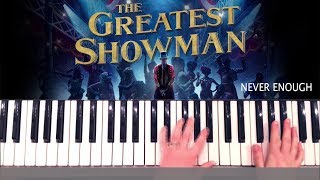 The Greatest Showman Never Enough Piano Tutorial and Chords [upl. by Salba]