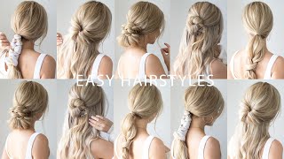 EASY BACK TO SCHOOL HAIRSTYLES 🍎 Everyday Hairstyles [upl. by Hellman172]