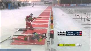 Epic shooting  Biathlon World Cup  Östersund 2013 [upl. by Ecital]