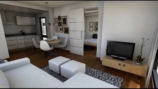 Diseño Interior Apartamento 40 m2 [upl. by Pell]