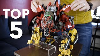 Ranking MY TOP 5 FAVORITE TRANSFORMERS figures [upl. by Arrahs444]