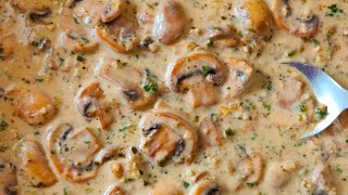 Creamy Mushroom Sauce Recipe [upl. by Arlina]