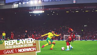 201920 REPLAYED Liverpool 41 Norwich City  Reds kick off the season in style [upl. by Elorac]