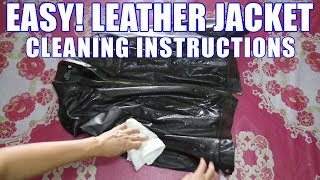 How to Clean Leather Jacket at Home – Easy Stains Cleaning Instructions [upl. by Marchak]