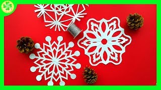 Papierowa wycinankowa śnieżynka  Paper Cut Out Snowflake [upl. by Napoleon]