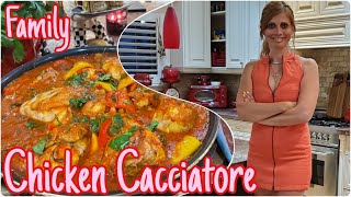 How To Make THE BEST Chicken Cacciatore  Rustic Family Recipe [upl. by Emarej]