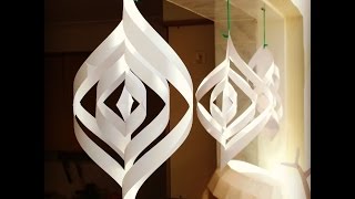 Quick and easy paper Christmas decorations [upl. by Olette377]