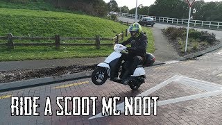 How to RIDE a SCOOTERMOPED [upl. by Priscella]