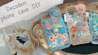 🎨 DIY asethetic phone case  Decoden phone case 📱✨ [upl. by Helaina]