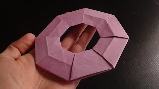 how to make paper frisbee origami [upl. by Xenophon]