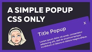 Simple Modal Window or Popup Using HTML  CSS Only [upl. by Byrdie]