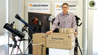 Celestron 8quot Advanced VX part 1 unboxing the SchmidtCassegrain telescope and equatorial mount [upl. by Royall]