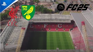 EAFC 25  Liverpool vs Norwich City  Friendly game [upl. by Fernande948]