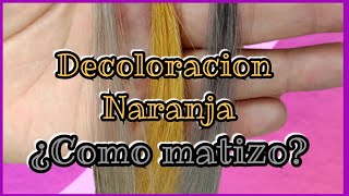 Decoloración Naranja como matizar  Lilyymakeuup [upl. by Wilburt294]