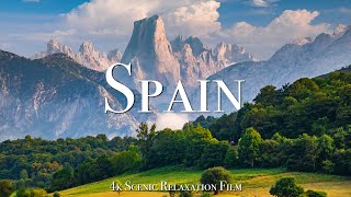 Spain 4K  Scenic Relaxation Film With Calming Music [upl. by Hildick]