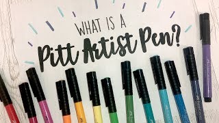 What is a Pitt Artist Pen [upl. by Eidas]