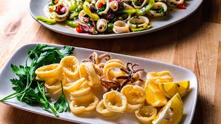 Two Quick and Easy Calamari Recipes [upl. by Colwell]