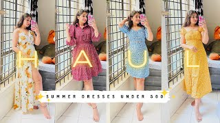 Reasonable Summer Dress  Flipkart Dress  Summer Dress Haul [upl. by Ycal520]