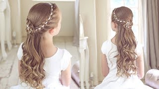 Flower GirlHoly Communion Style by sweetHearts Hair [upl. by Claire645]