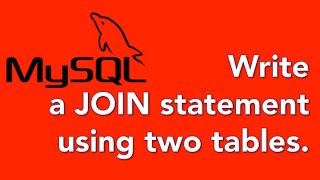 08 How to Join two tables in a SQL query [upl. by Yelnikcm]