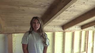 Cabin House Build Episode 9 How We Build Exposed Wood Ceilings [upl. by Moulden]