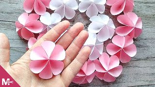 ► Cómo hacer una FLOR DE PAPEL en MINUTOS 😍🌸 [upl. by Nugesulo]