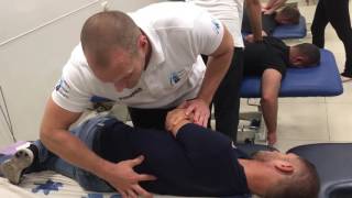 T12L1 lumbar manipulation  osteopathic manipulation training [upl. by Nedla508]