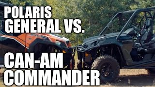 Polaris General 1000 vs CanAm Commander 1000 UTV Shootout [upl. by Erick346]