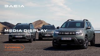 Nouvelle Dacia Sandero  Utiliser Media Display [upl. by Ethan806]