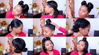 10 QUICK amp EASY HAIRSTYLES  Shoulder Length Hair [upl. by Nytsirhc]