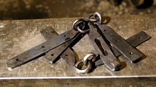 BlacksmithingViking Seachest Hinges [upl. by Enovad822]